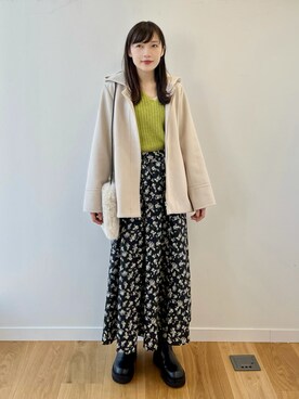 「THE SHOP TK （ザ ショップ ティーケー ）のアイテム（その他アウター）」を使った、ya:maさん（レディース・160cm）の冬コーディネート