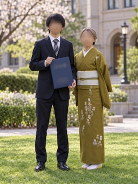 「アイテム（水着/着物・浴衣）」を使った、着物まわり研究員*豆菊*さん（レディース・155cm）の秋コーディネート