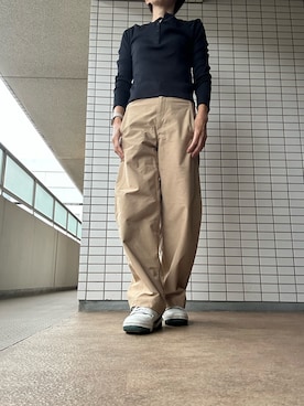 「アイテム（Tシャツ/カットソー）」を使った、chizuさん（レディース・160cm）の秋コーディネート