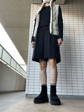 「AP STUDIO（エーピーストゥディオ）のアイテム（パンツ）」を使った、chizuさん（レディース・160cm）の秋コーディネート