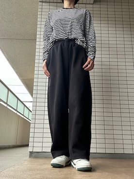 「アイテム（スウェットパンツ）」を使った、chizuさん（レディース・160cm）の秋コーディネート