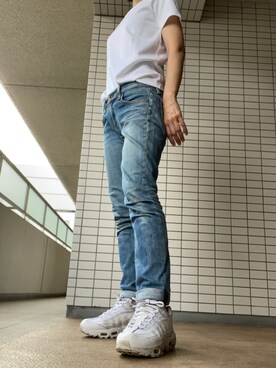 「rag & bone（ラグアンドボーン）のアイテム（パンツ）」を使った、chizuさん（レディース・160cm）の夏コーディネート