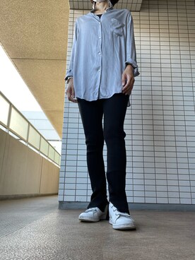 「Deuxieme Classe（ドゥーズィエムクラス）のアイテム（シャツ/ブラウス）」を使った、chizuさん（レディース・160cm）の秋コーディネート