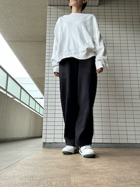 「アイテム（スウェットパンツ）」を使った、chizuさん（レディース・160cm）の秋コーディネート