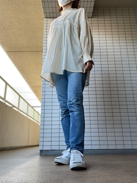 「rag & bone（ラグアンドボーン）のアイテム（パンツ）」を使った、chizuさん（レディース・160cm）の秋コーディネート