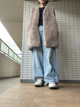 「アイテム（ベスト）」を使った、chizuさん（レディース・160cm）の秋コーディネート