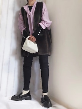 めるもさん（レディース・158cm）の秋コーディネート