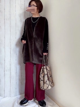 めるもさん(レディース・158cm)の秋コーディネート