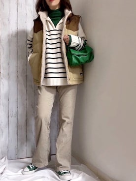 めるもさん（レディース・158cm）の冬コーディネート