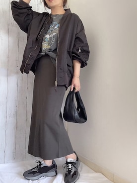 「COCOSHNIK（ココシュニック）のアイテム」を使った、めるもさん（レディース・158cm）の秋コーディネート