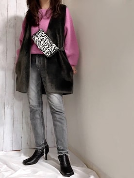 めるもさん(レディース・158cm)の冬コーディネート