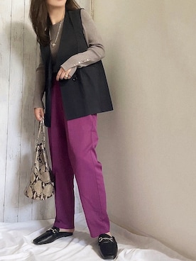 めるもさん（レディース・158cm）の秋コーディネート