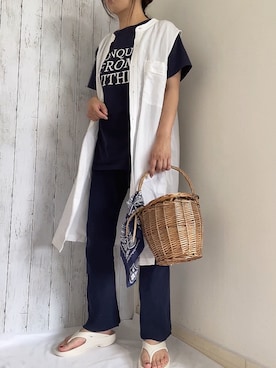 めるもさん（レディース・158cm）の夏コーディネート