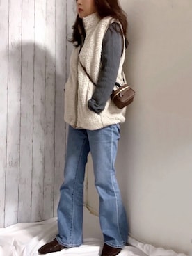 めるもさん（レディース・158cm）の冬コーディネート