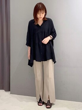 「ティアードブラウス」｜あさみさん（レディース・156cm）の秋コーディネート