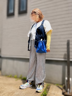 「Java（ジャバ）のアイテム（トップス）」を使った、leannrimesさん（レディース・162cm）の夏コーディネート