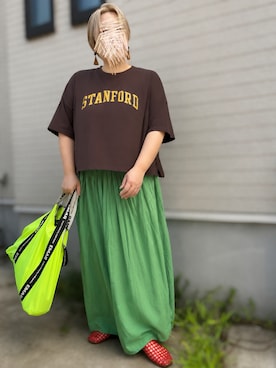 「coca（coca）（コカ）のアイテム」を使った、leannrimesさん（レディース・162cm）の夏コーディネート