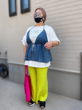 「Java（ジャバ）のアイテム」を使った、leannrimesさん（レディース・162cm）の夏コーディネート