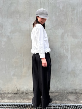 「アイテム（キャスケット）」を使った、maoさん（レディース・168cm）の春コーディネート