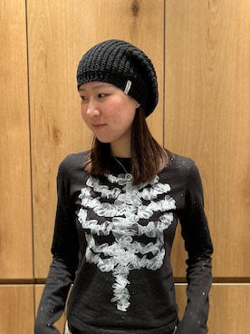 「OVERRIDE（オーバーライド）のアイテム」を使った、maoさん（レディース・168cm）の春コーディネート