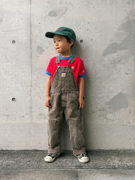 「アイテム（キャップ）」を使った、zeeeeenさん（キッズ・100cm）の春コーディネート