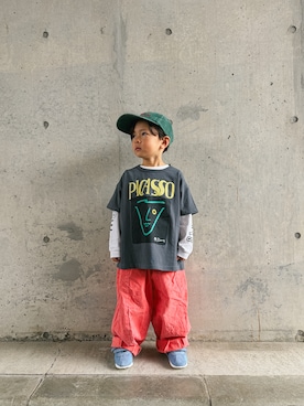 「こども ビームス（コドモビームス）のアイテム」を使った、zeeeeenさん（キッズ・100cm）の春コーディネート