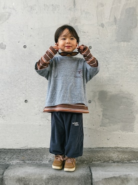 「NUEF （ヌエフ）のアイテム」を使った、zeeeeenさん（キッズ・100cm）の春コーディネート