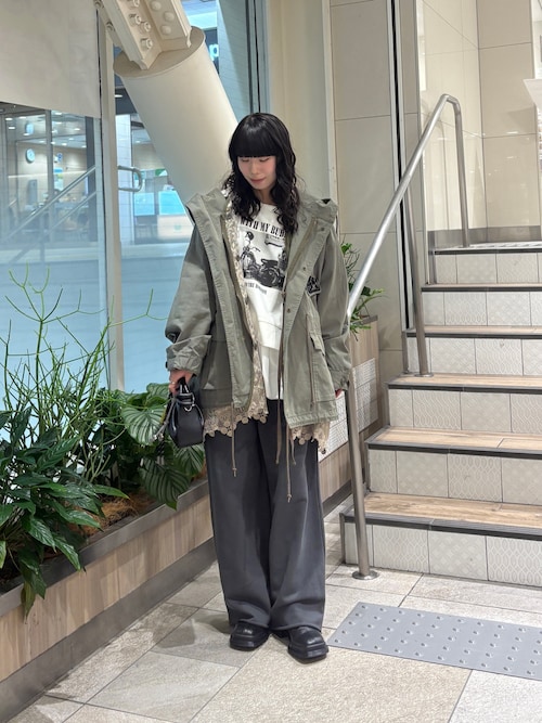 セール】【etsinta】レースベスト付モッズコート（その他アウター