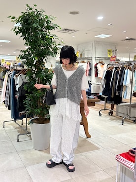「etsinta（エシンタ）のアイテム」を使った、コウメさん（レディース・155cm）の夏コーディネート