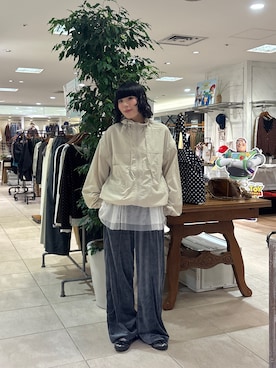 「CIAOPANIC TYPY（チャオパニックティピー）のアイテム（ブルゾン）」を使った、コウメさん（レディース・155cm）の秋コーディネート