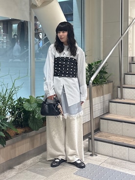 「GEVACO（ゲバコ）のアイテム」を使った、コウメさん（レディース・155cm）の冬コーディネート