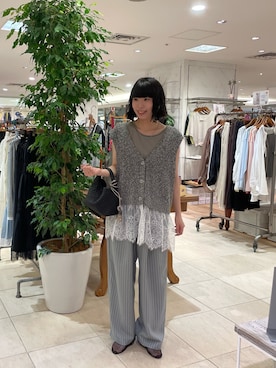 「CIAOPANIC TYPY（チャオパニックティピー）のアイテム（アクセサリー）」を使った、コウメさん（レディース・155cm）の夏コーディネート
