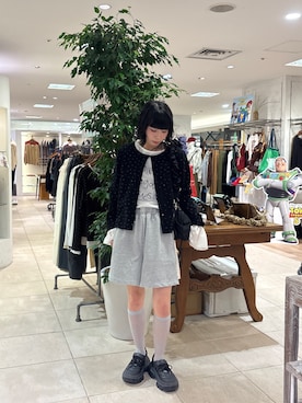 「etsinta（エシンタ）のアイテム」を使った、コウメさん（レディース・155cm）の秋コーディネート