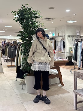 「CIAOPANIC TYPY（チャオパニックティピー）のアイテム（アクセサリー）」を使った、コウメさん（レディース・155cm）の秋コーディネート
