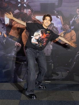 「アイテム（ローファー）」を使った、Sasha  さん（メンズ・177cm・30代）の冬コーディネート