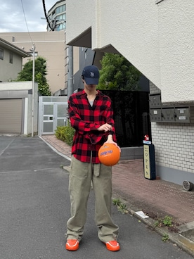 「KAIKO（カイコー）のアイテム」を使った、shumaさん（メンズ・172cm）の夏コーディネート