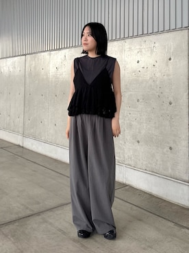 「KBF（ケイビーエフ）のアイテム」を使った、舞 波さん（レディース・166cm）の春コーディネート