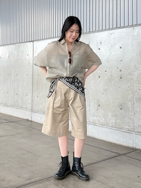 「KBF（ケイビーエフ）のアイテム」を使った、舞 波さん（レディース・166cm）の春コーディネート