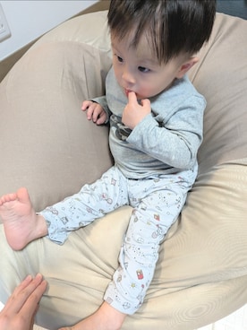 「西松屋（ニシマツヤ）のアイテム」を使った、ritaroukunnさん（キッズ・80cm）の春コーディネート