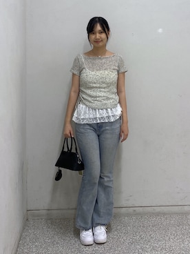 「FREE'S MART（フリーズマート）のアイテム（パンツ）」を使った、saijiangさん（レディース・169cm）の夏コーディネート