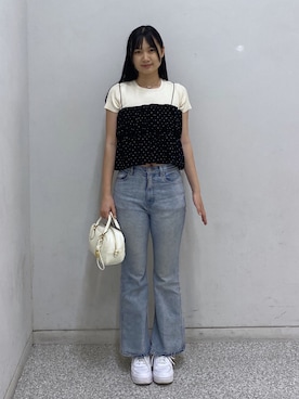 「FREE'S MART（フリーズマート）のアイテム（パンツ）」を使った、saijiangさん（レディース・169cm）の夏コーディネート