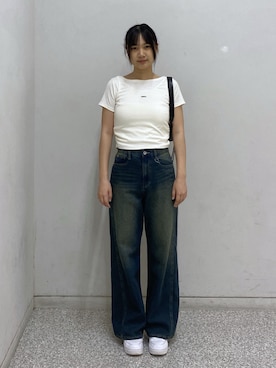 「FREE'S MART（フリーズマート）のアイテム（バッグ）」を使った、saijiangさん（レディース・169cm）の夏コーディネート