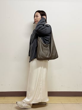 「russet（ラシット）のアイテム（ショルダーバッグ）」を使った、coboayuさん（レディース・165cm）の秋コーディネート