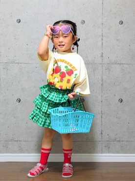YOTSUBA🍀さん(キッズ・100cm)の夏コーディネート