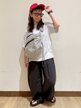 「CAMP7（キャンプセブン）のアイテム」を使った、misaさん（レディース・152cm）の夏コーディネート