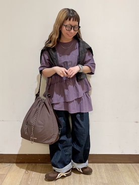 「SOMETHING（サムシング）のアイテム」を使った、misaさん（レディース・152cm）の夏コーディネート