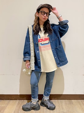「BACK NUMBER（バックナンバー）のアイテム」を使った、misaさん（レディース・152cm）の秋コーディネート