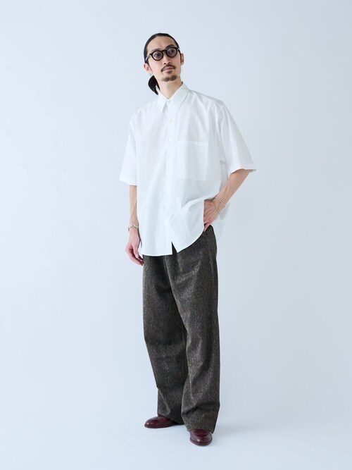 AURALEE（オーラリー）の「【AURALEE】ハーフスリーブ ビッグシャツ