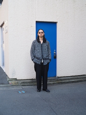 「アイテム（ローファー）」を使った、YOさん（メンズ・177cm）の秋コーディネート