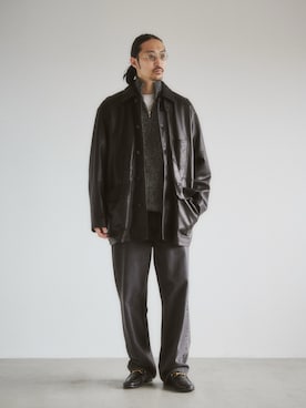 「アイテム（シューズ）」を使った、YOさん（メンズ・177cm）の秋コーディネート